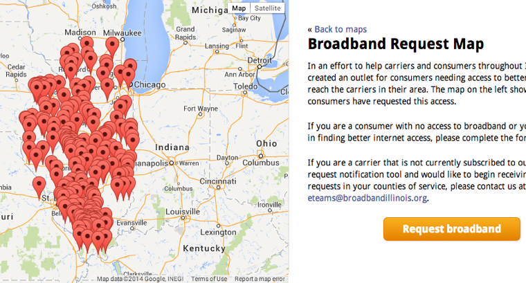 Illinois broadband map Illinois broadband map