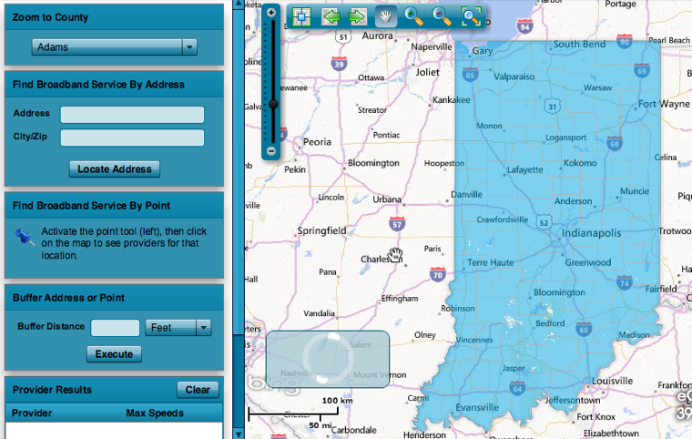 Indiana broadband map Indiana broadband map