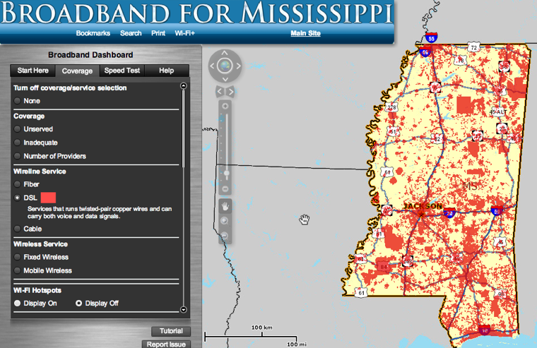 Mississippi broadband map Mississippi broadband map