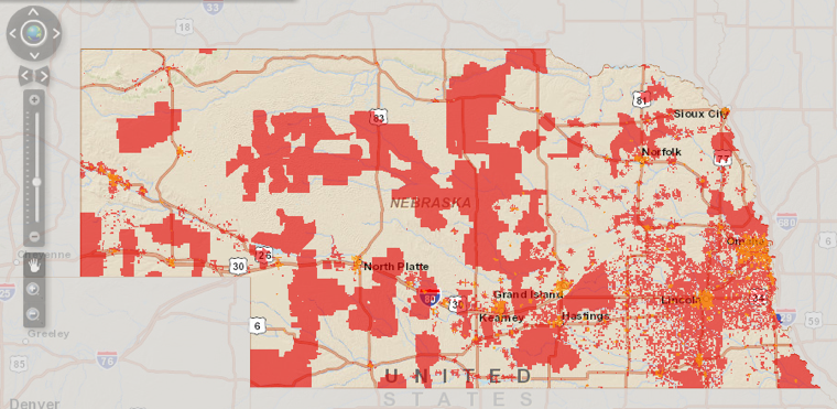 Nebraska broadband map Nebraska broadband map