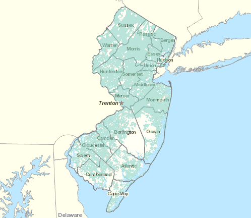 New Jersey broadband map New Jersey broadband map