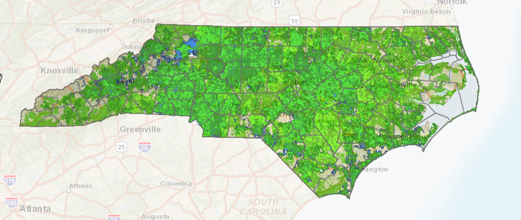 North Carolina broadband map North Carolina broadband map