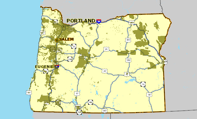 Oregon broadband map