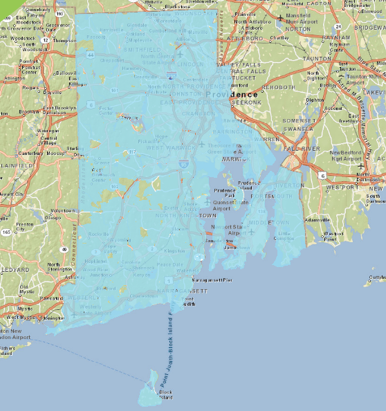 Rhode Island broadband map
