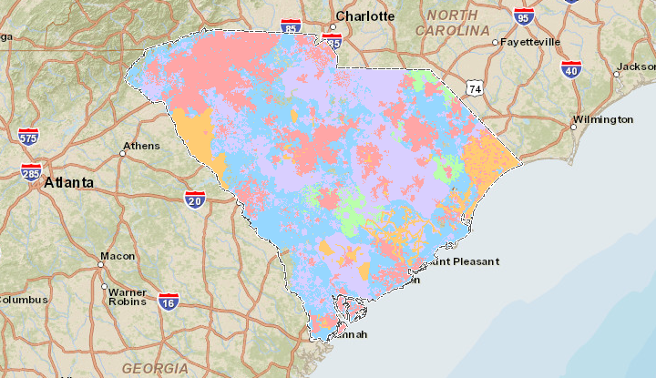 South Carolina broadband map South Carolina broadband map