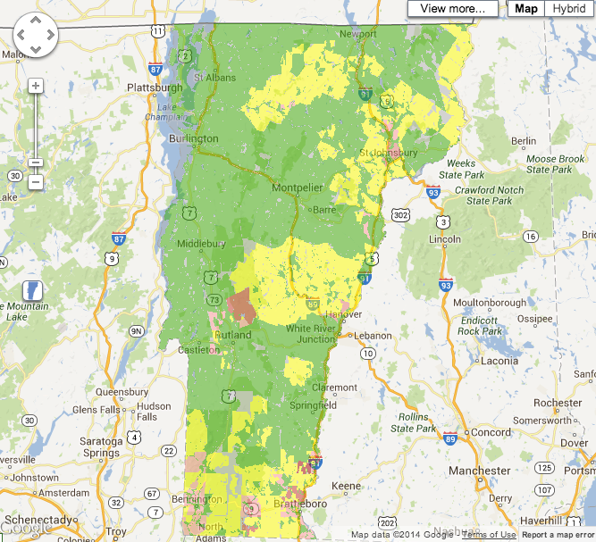 Vermont broadband map