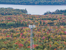 A cell tower in the Northeast helps bring coverage to a rural part of New England.